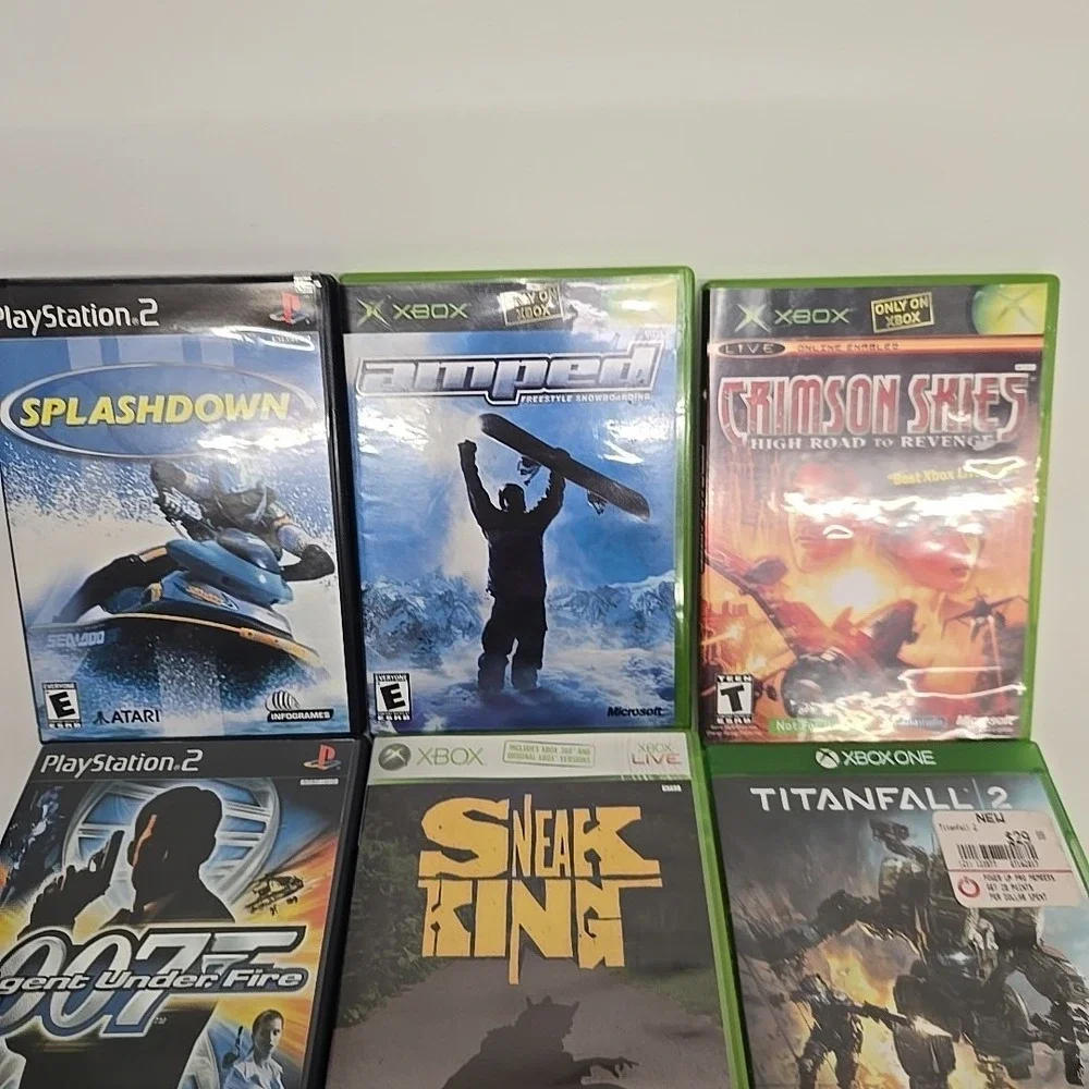 Playstation 2, Xbox 360 Game Lot Bond 007, Masd Effect, Tinfall And‎ More
